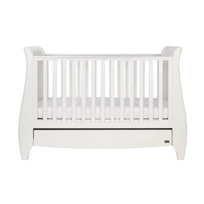 Stylish Classic Design Lucas Cot Bed 2-Piece Nursery Furniture Set, White