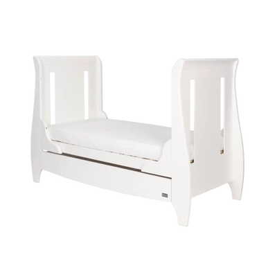 Stylish Classic Design Lucas Cot Bed 2-Piece Nursery Furniture Set, White