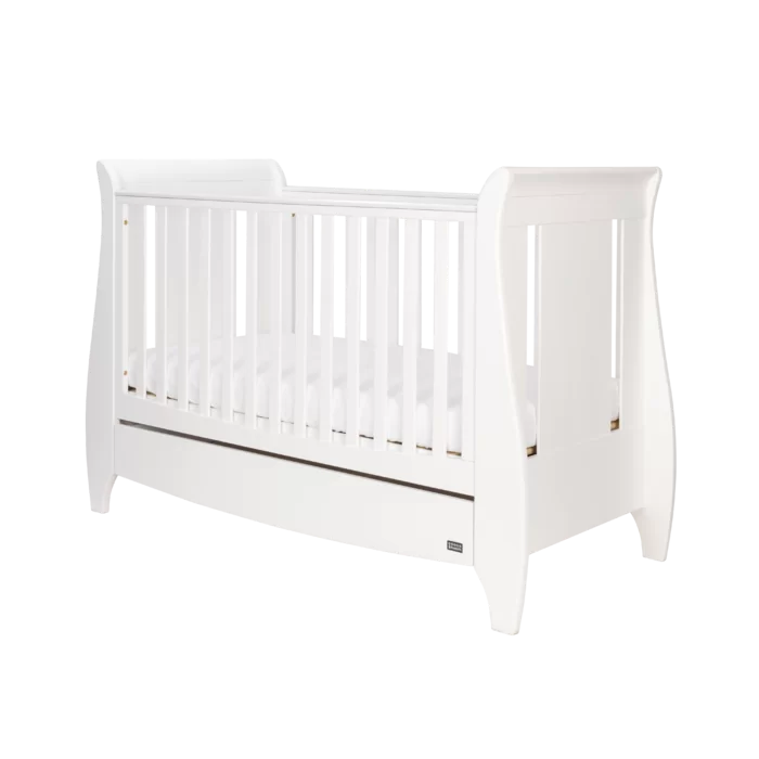 Gives a Modern Feel Stylish Choice Lucas Cot Bed 3-Piece Nursery Furniture Set, White