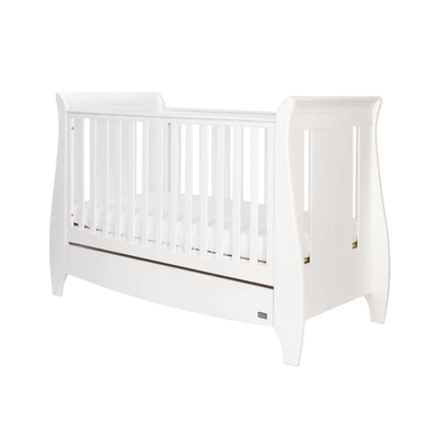 Gives a Modern Feel Stylish Choice Lucas Cot Bed 3-Piece Nursery Furniture Set, White