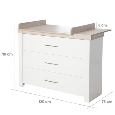 Modern Convertible 2 -Piece Nursery Furniture Set