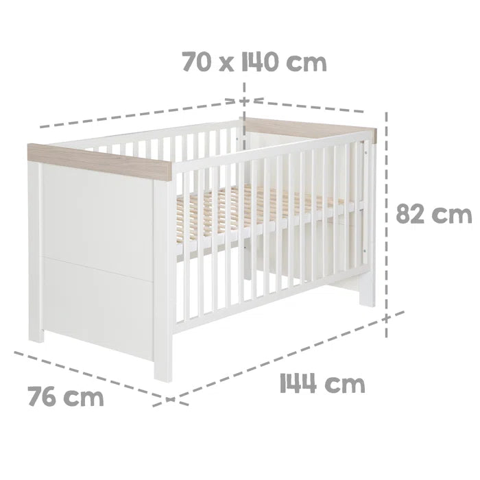 Modern Convertible 2 -Piece Nursery Furniture Set