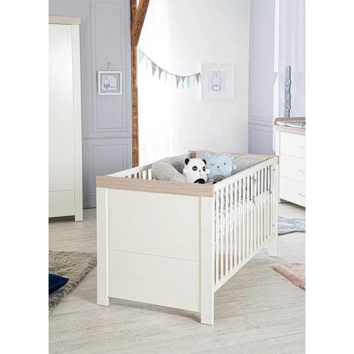 Stylish Convertible 3 -Piece Nursery Furniture Set- Canadian White