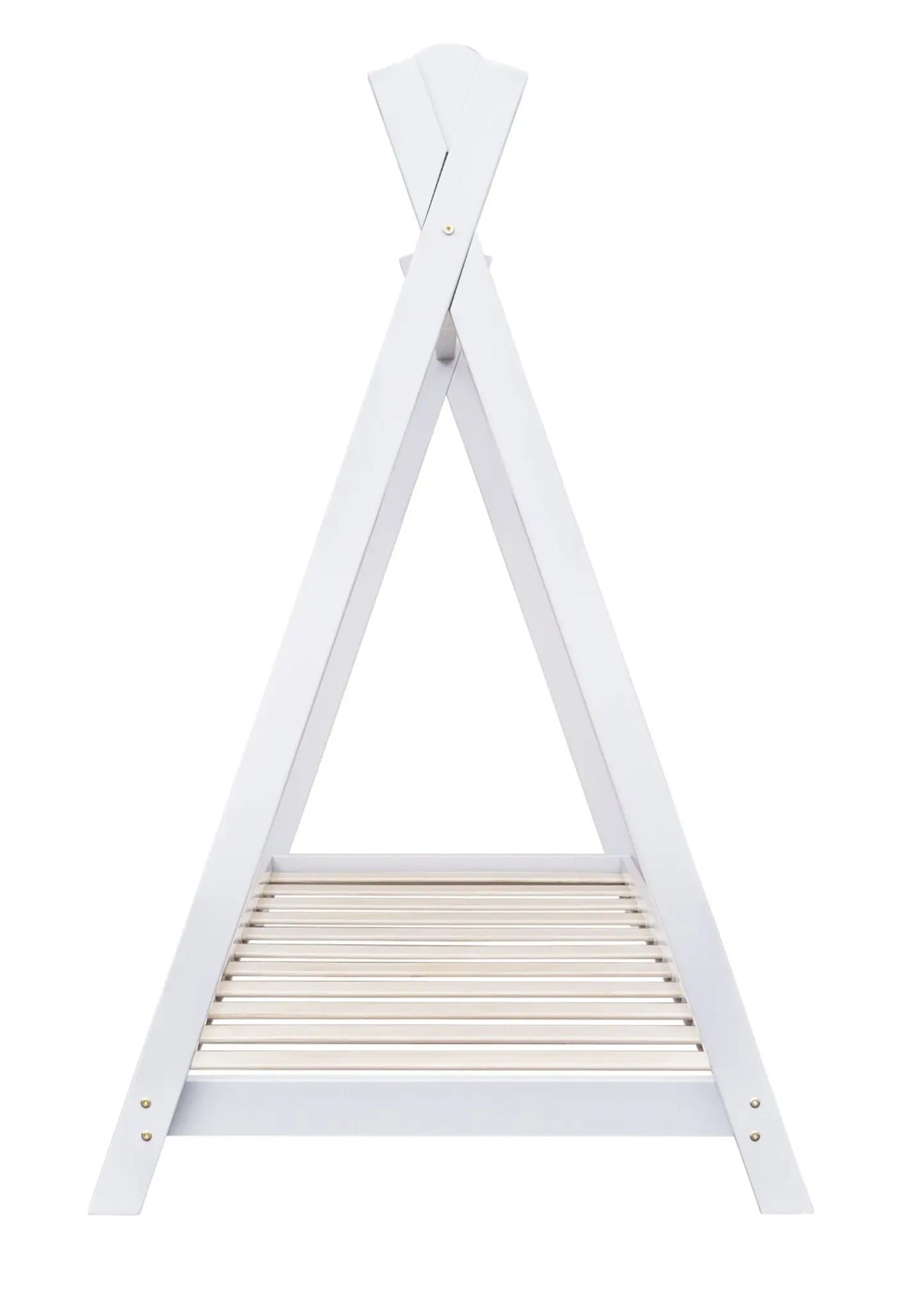 Teepee Toddler Bed White - with KF Mattress/Spring Mattress