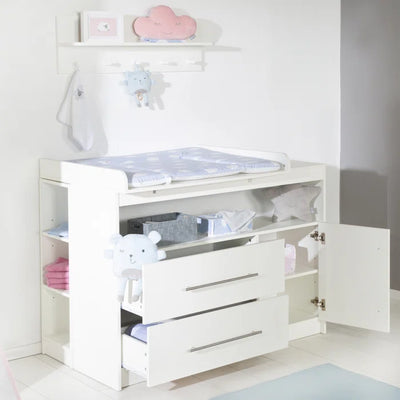 Baby Convertible 3 -Piece Nursery Furniture Set - White