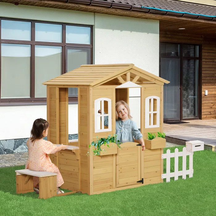 Kids Outdoor Playhouse - Realistic Playhouse