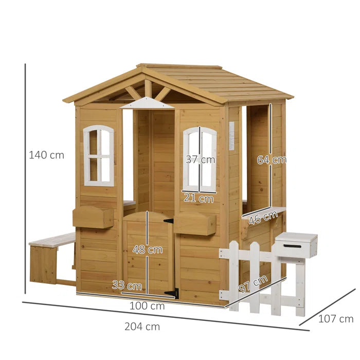 Kids Outdoor Playhouse - Realistic Playhouse