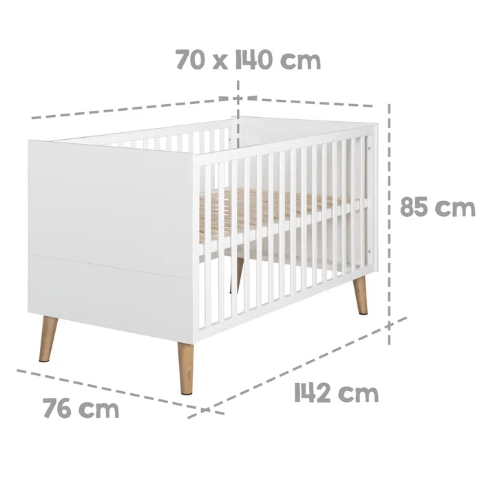 Contemporary 2 -Piece Nursery Furniture Set - White