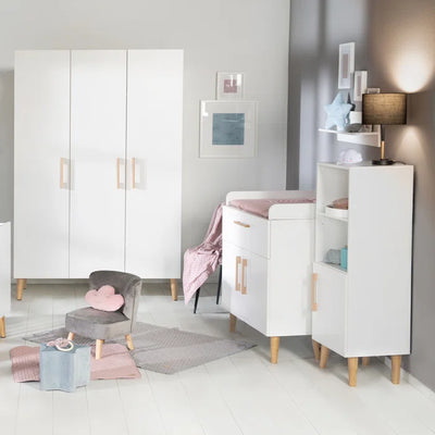 Contemporary 2 -Piece Nursery Furniture Set - White