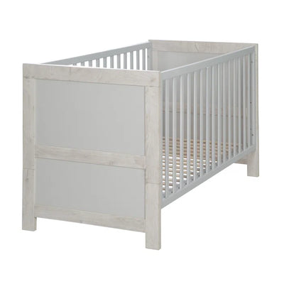 Baby Deluxe Cot Bed 3-Piece Nursery Furniture Set - White