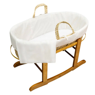 Baby Moses Basket with Bedding and Stand by Harriet Bee - Brown