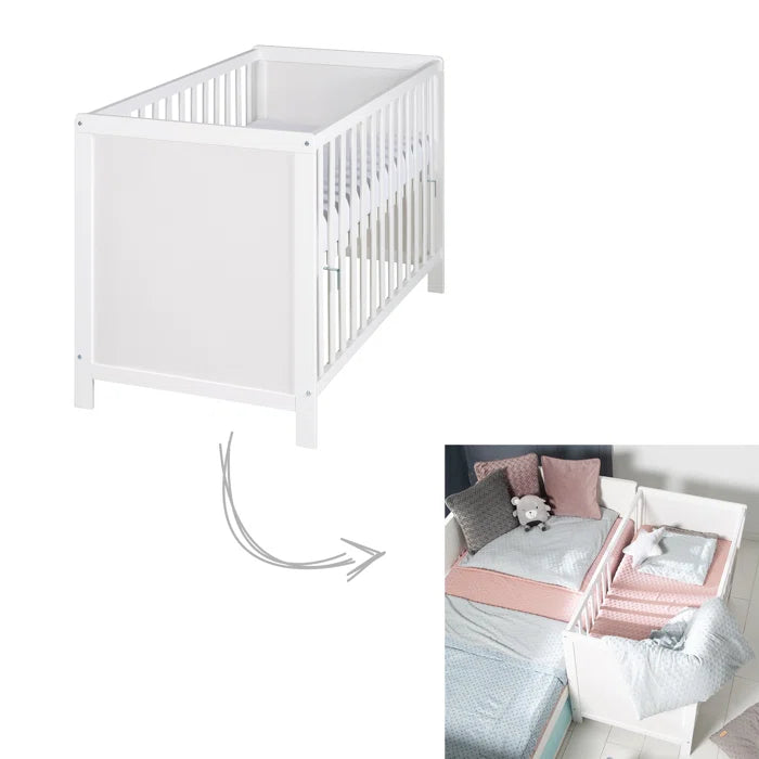 Baby Mini 2-Piece Nursery Furniture Set (Set of 2) by roba - White