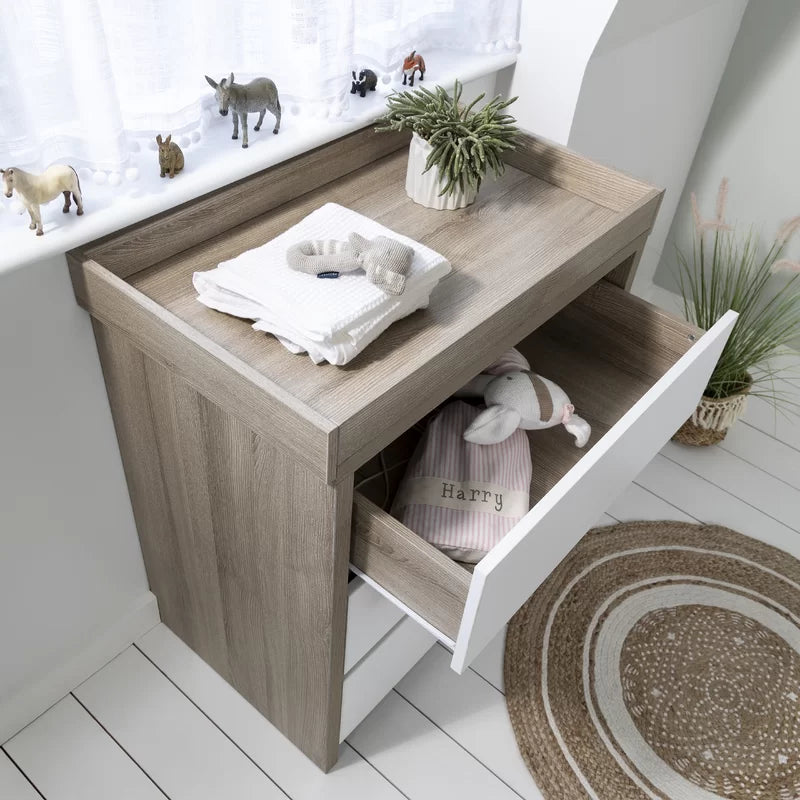 Baby 3 Drawer Change Table - Modena White/Oak