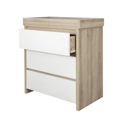 Baby 3 Drawer Change Table - Modena White/Oak