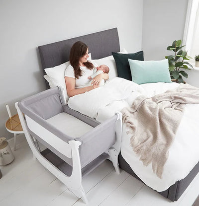 Contemporary Crib & Cot Sleep Solution (Dove or Stone Grey)