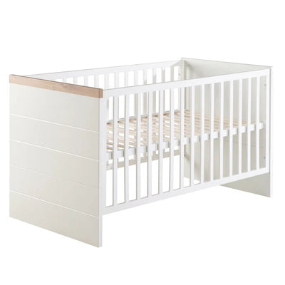 Beautiful Contemporary Convertible 2 -Piece Nursery Furniture Set - White/Oak