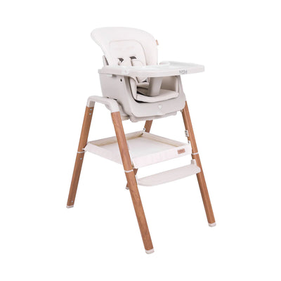 Modern Nova Highchair - Ecru/ Scandinavian Walnut