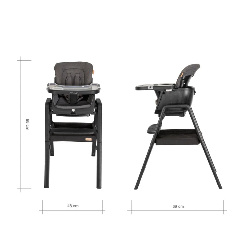 Ultimate Multifunctional Nova Highchair - 7 - in - 1 Portable Highchair (Black)