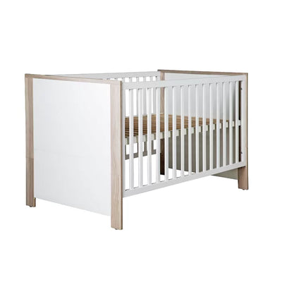 Deluxe 2 Piece Modern Style Cot Set - White