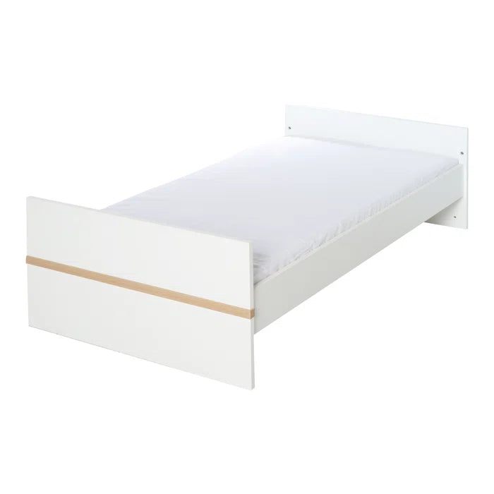 Modern 2 Piece Modern Style Cot Set - White