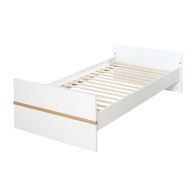 Stylish Cot Bed 3-Piece Nursery Furniture Set by roba - White