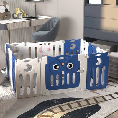 Baby Gate - Blue/White