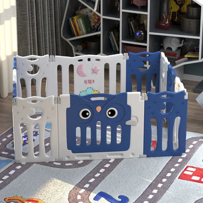 Baby Gate - Blue/White