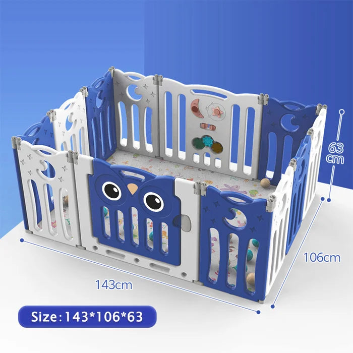 Baby Gate - Blue/White