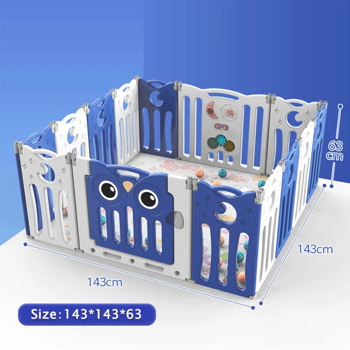 Baby Gate - Blue/White