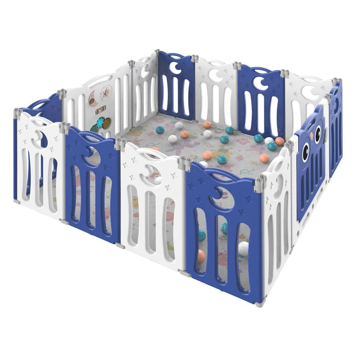 Baby Gate - Blue/White