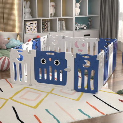 Baby Gate - Blue/White