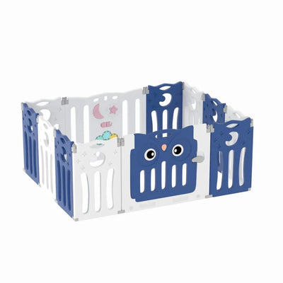 Baby Gate - Blue/White