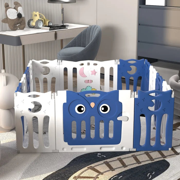 Baby Gate - Blue/White