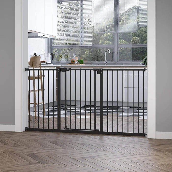 Safety Gate Archie & Oscar Plumerville Metal Pressure Mounted Pet Gate - Black