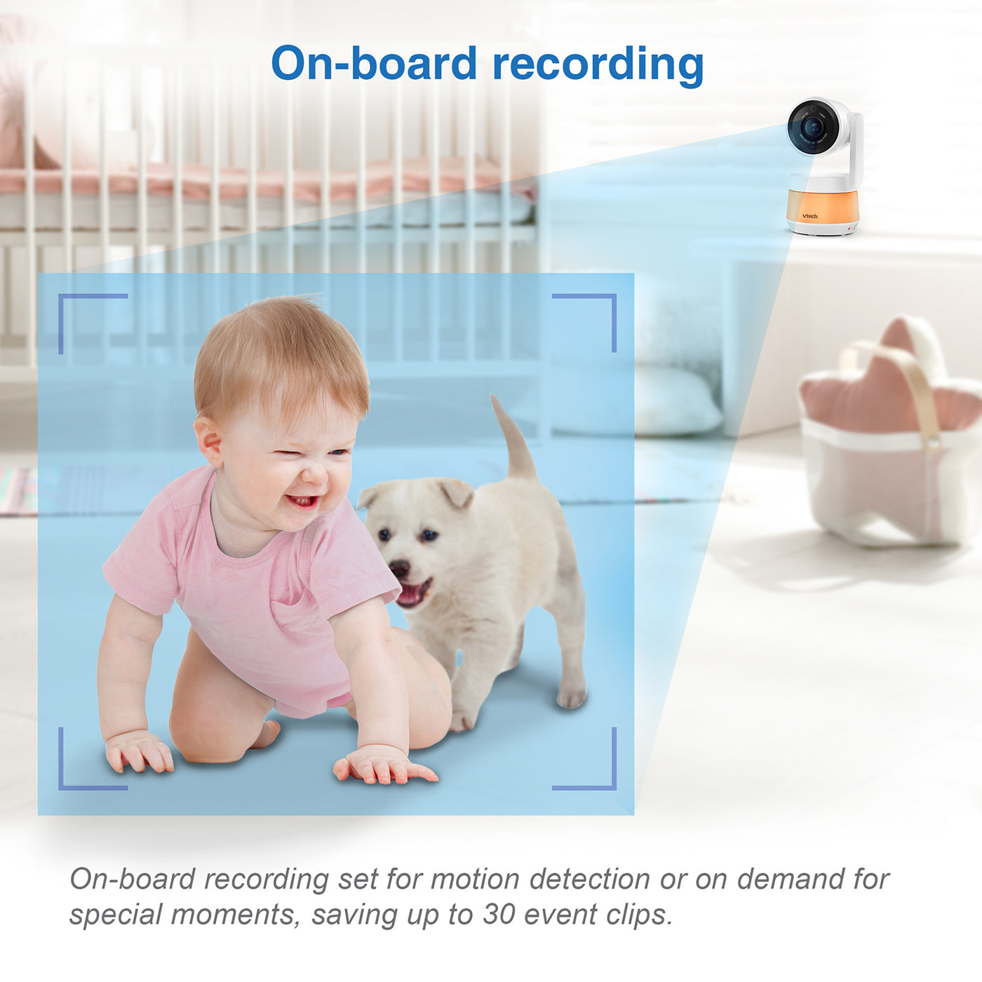 Baby Monitor 7" Smart Wi-Fi 1080p Pan and Tilt Monitor by Vtech