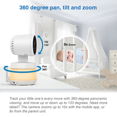 Baby Monitor 7" Smart Wi-Fi 1080p Pan and Tilt Monitor by Vtech