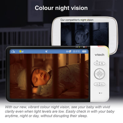 Baby Monitor 7" Smart Wi-Fi 1080p Pan and Tilt Monitor by Vtech