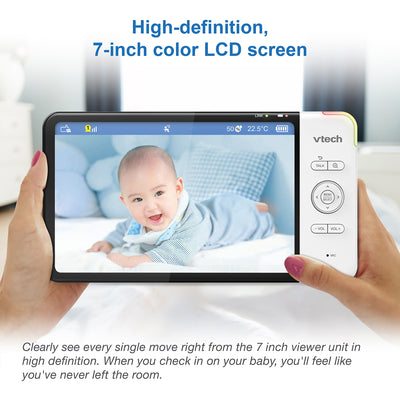 Baby Monitor 7" Smart Wi-Fi 1080p Pan and Tilt Monitor by Vtech