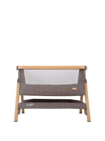 Babybbbbbbbbbbb Cot Bed CoZee Bedside Crib - Oak and Charcoal