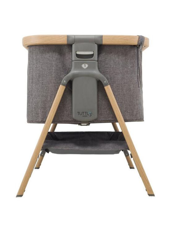 Babybbbbbbbbbbb Cot Bed CoZee Bedside Crib - Oak and Charcoal