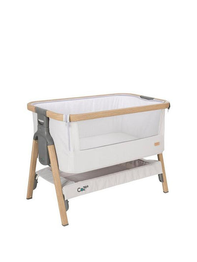 Co -Bed and Crib Cozee Bedside-Oak/Sterling Silver