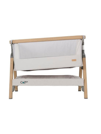 Co -Bed and Crib Cozee Bedside-Oak/Sterling Silver