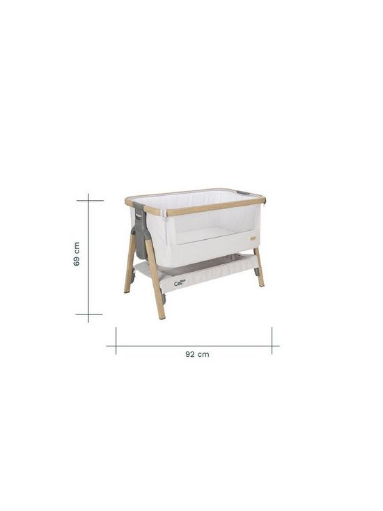 Co -Bed and Crib Cozee Bedside-Oak/Sterling Silver