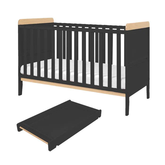 Contemporary Convertible  Rio Cot-Bed with Matching Cot Changer and Mattress