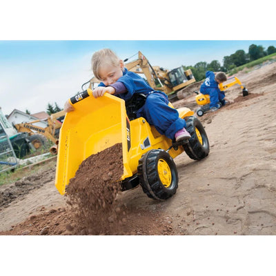 Outdoor Toys Caterpillar Dumper - Yellow