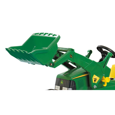 Outdoor Toys John Deere Tractor with Frontloader & Rear Excavator