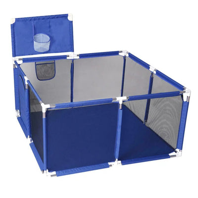 Breathable Multifunction Play Centre Foldable Blue Playpen