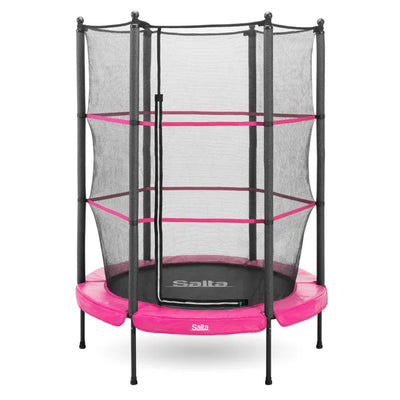 Outdoor Fun Junior Trampoline 140cm - Pink, Black