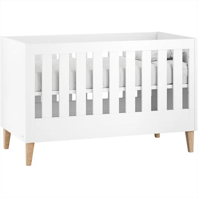 Modern Scandinavian Design Convertible Cot-Bed - Graphite, Premium White