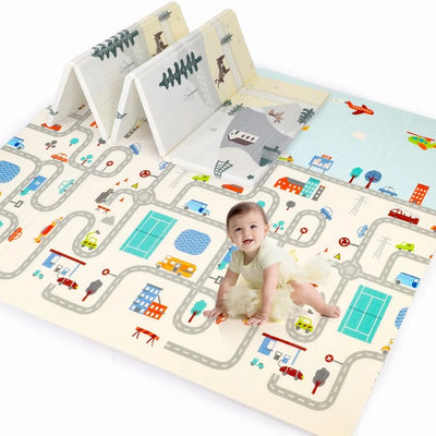 Baby Play Mat Anti-Slip Design 180cm L Bicycle Amaze Foam Playmat